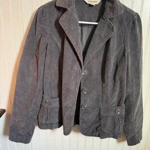 St. John’s Bay Grey Corduroy Blazer Jacket